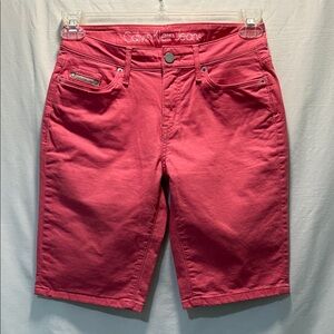 Calvin Klein Women's Vibrant Salmon Bermudas Size 2